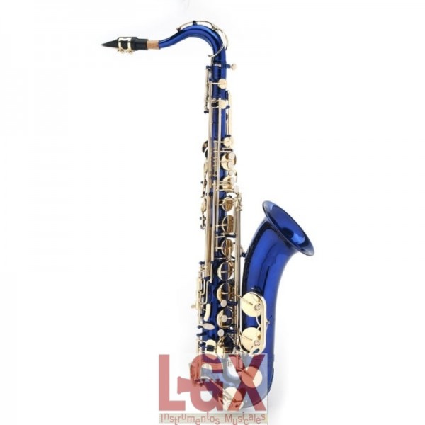 Plumero para saxofon tenor color azul y negro HW UTEN 